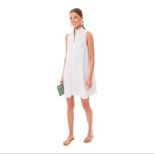Tuckernuck Pomander Place White Dutton Dress Button Front Shirt Dress Sleeveless